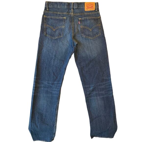 Levi’s 502 Regular Taper Boy Jeans size 16 R W28xL28 Blue Mid Rise Straight Leg - Picture 12 of 12